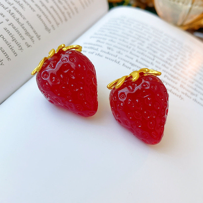 Strawberry Earrings or Necklace