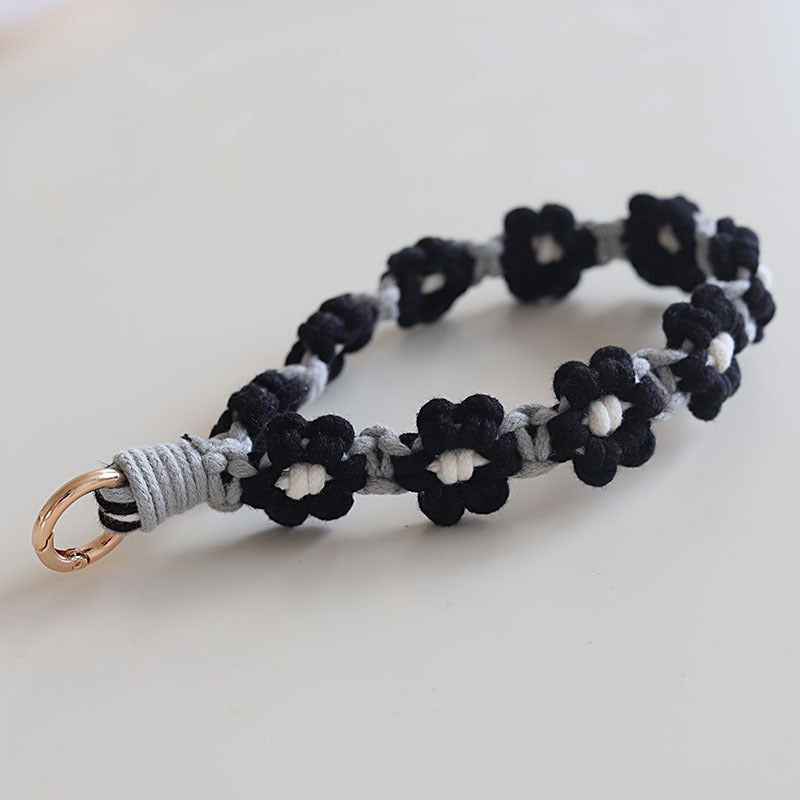 Cute Flower Macrame Keychain