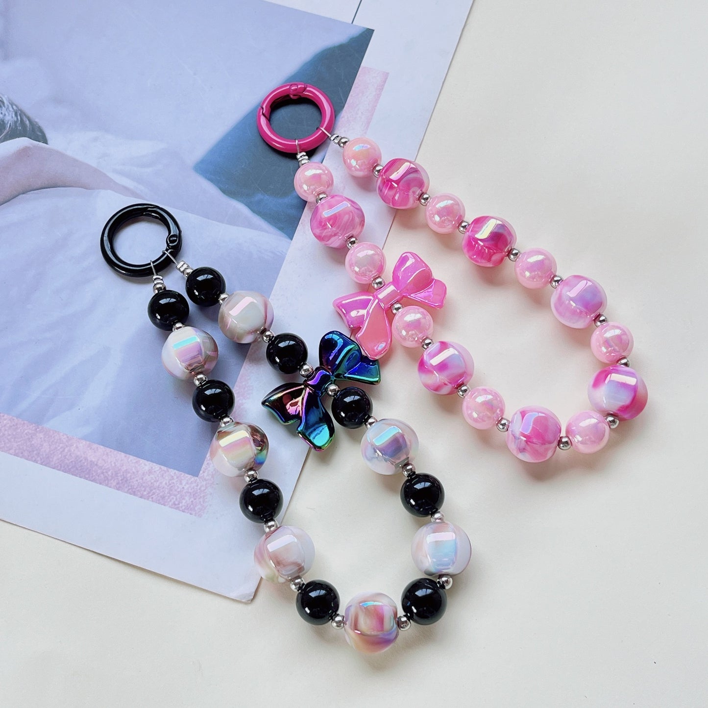 Phone Charm Wristlet with Bow