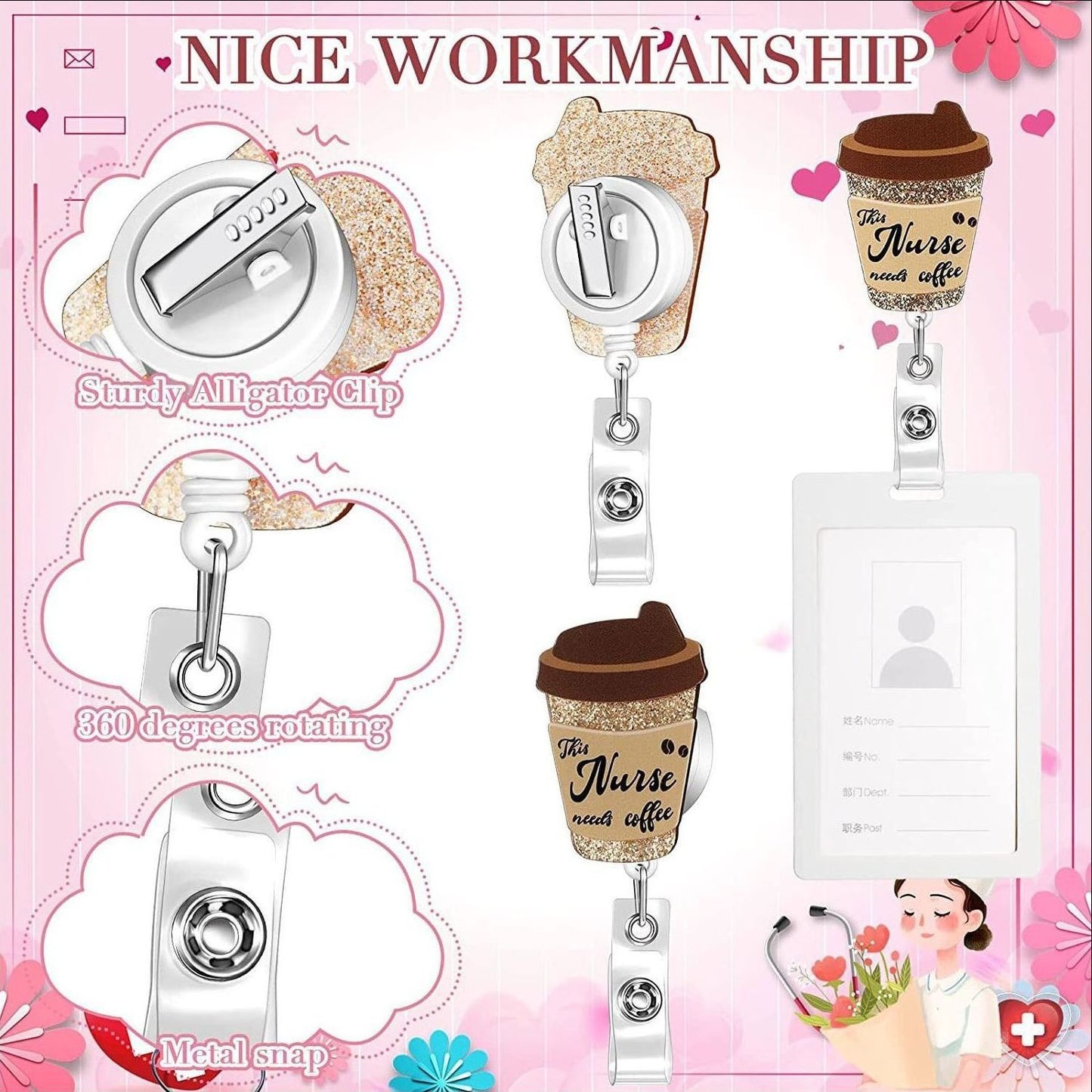 Assorted Badge Reels