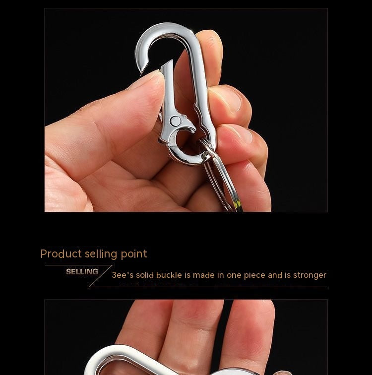 Simple Metal Carabiner Keychain