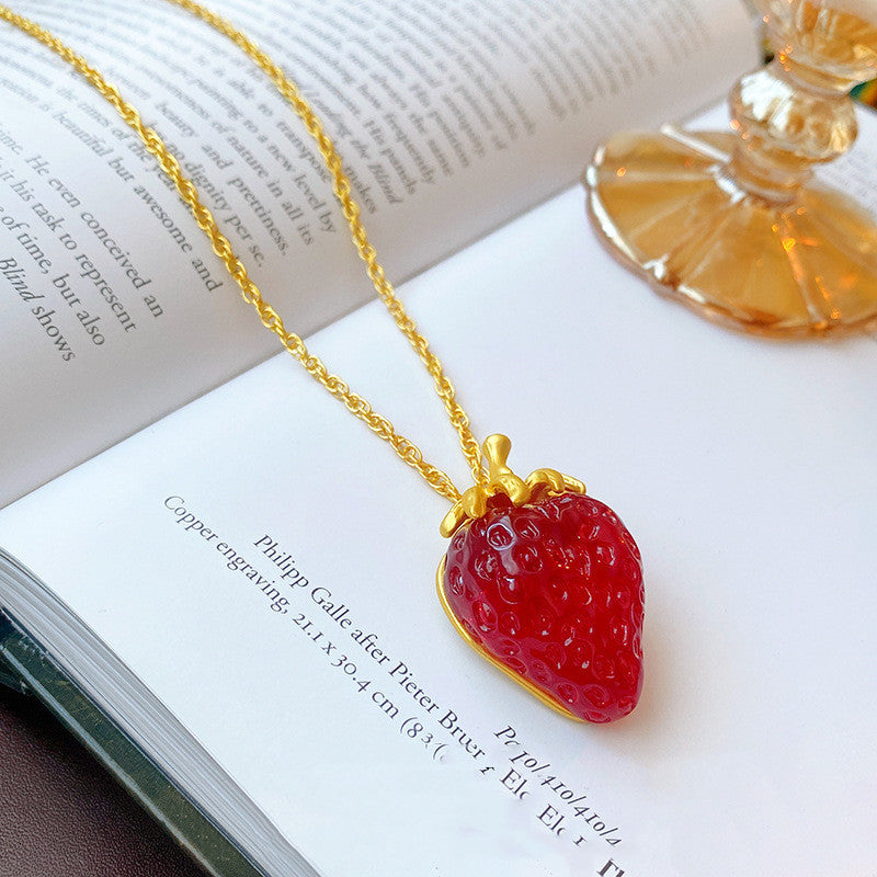 Strawberry Earrings or Necklace