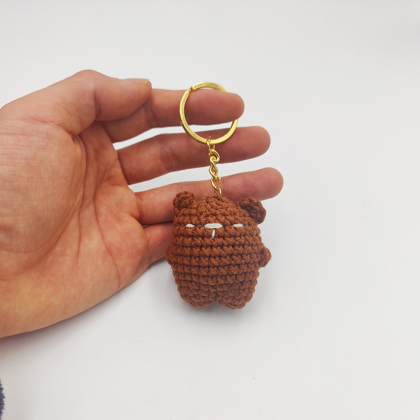 Cute Woven Bear Keychain