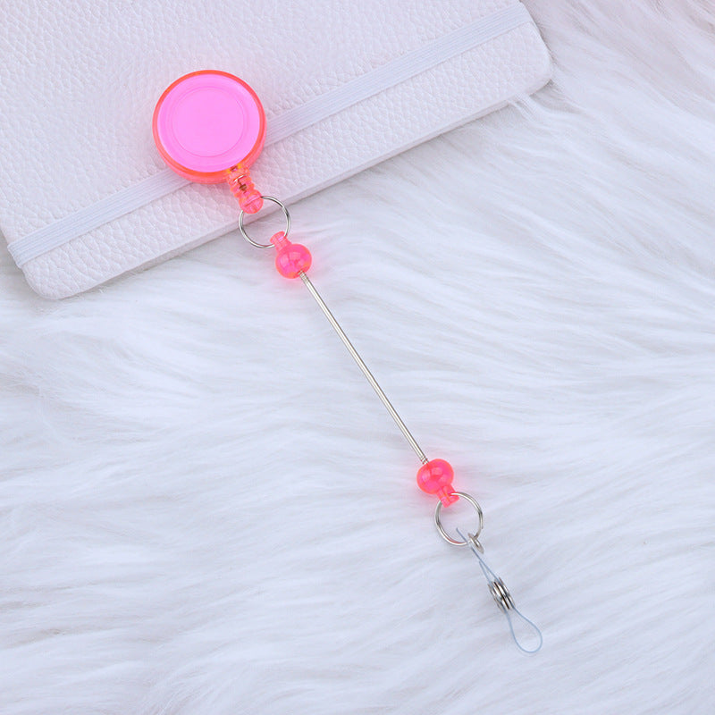 Beadable and Retractable Card Sleeve Holder