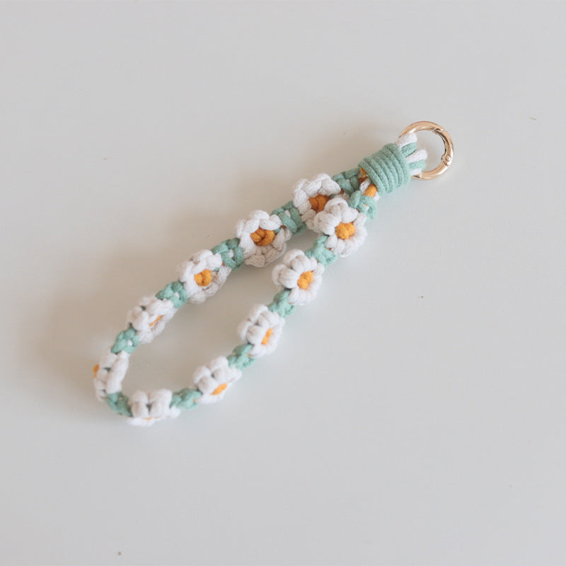 Cute Flower Macrame Keychain