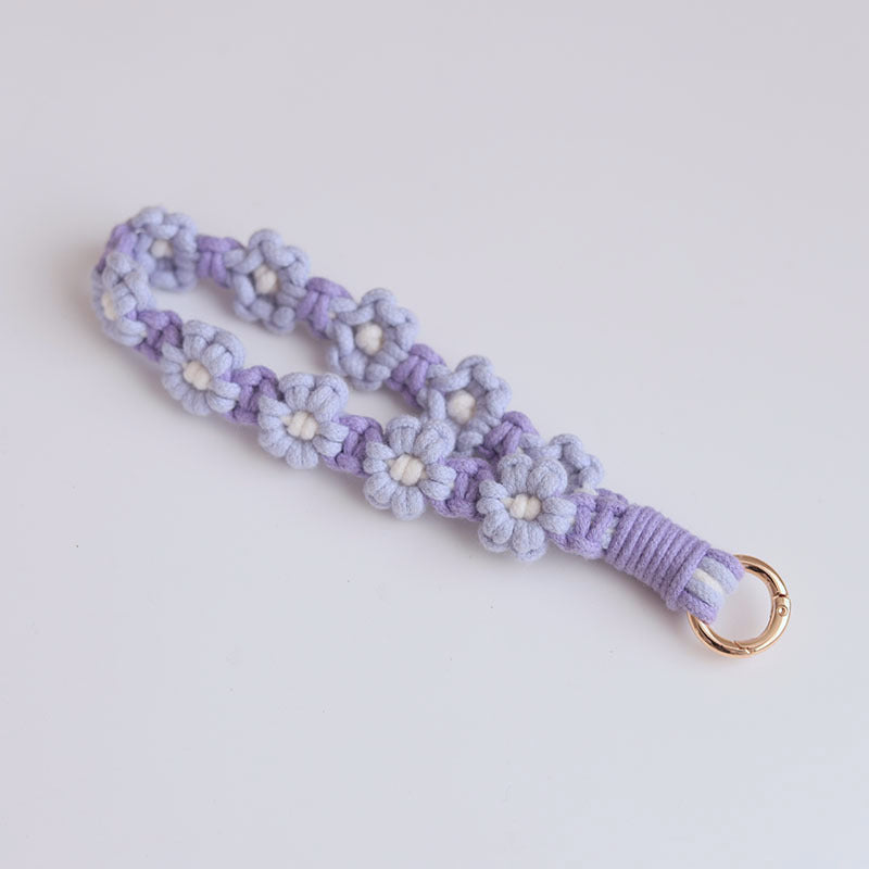 Cute Flower Macrame Keychain