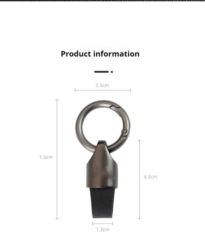 Simple Suede Keychain