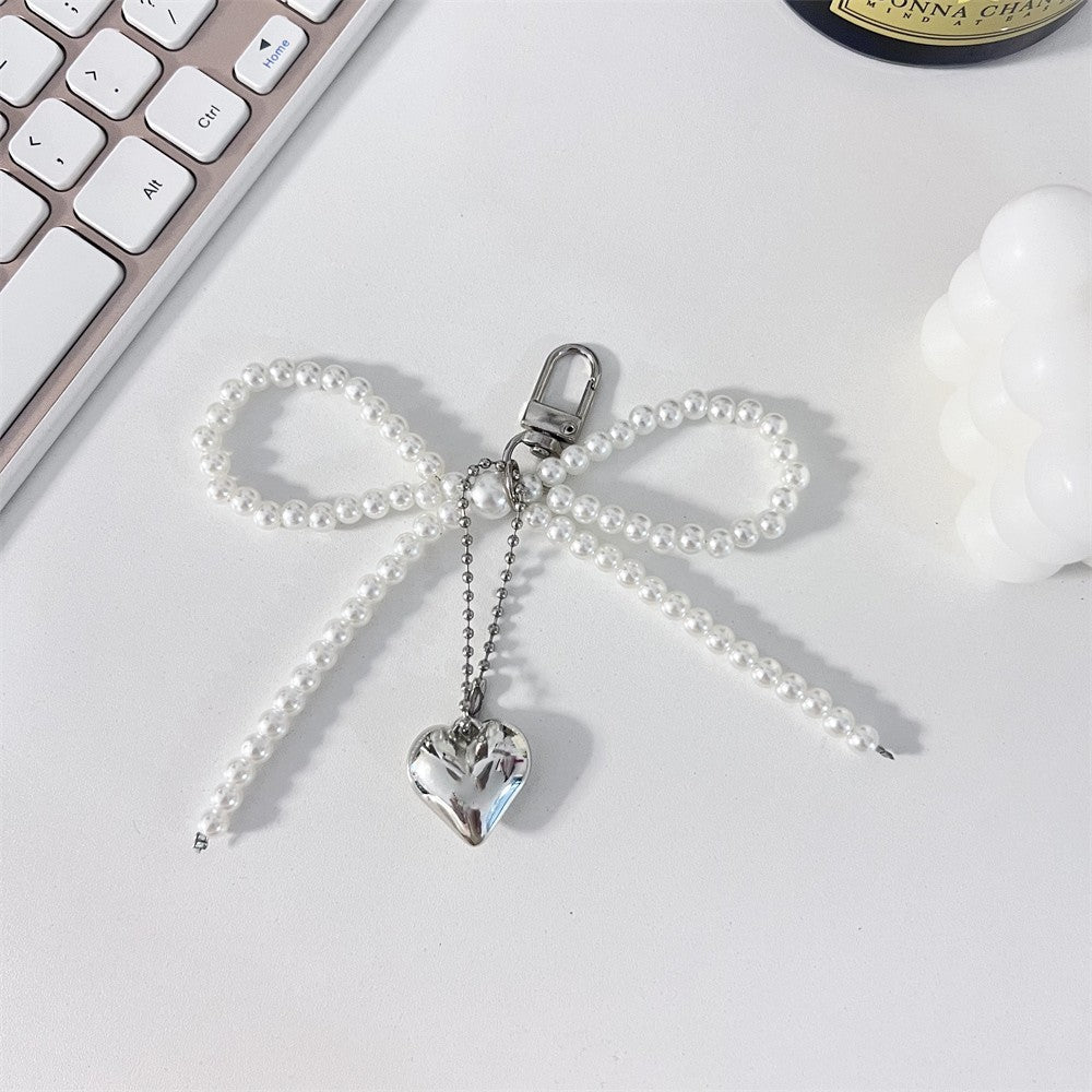 Pearl Bow Keychain