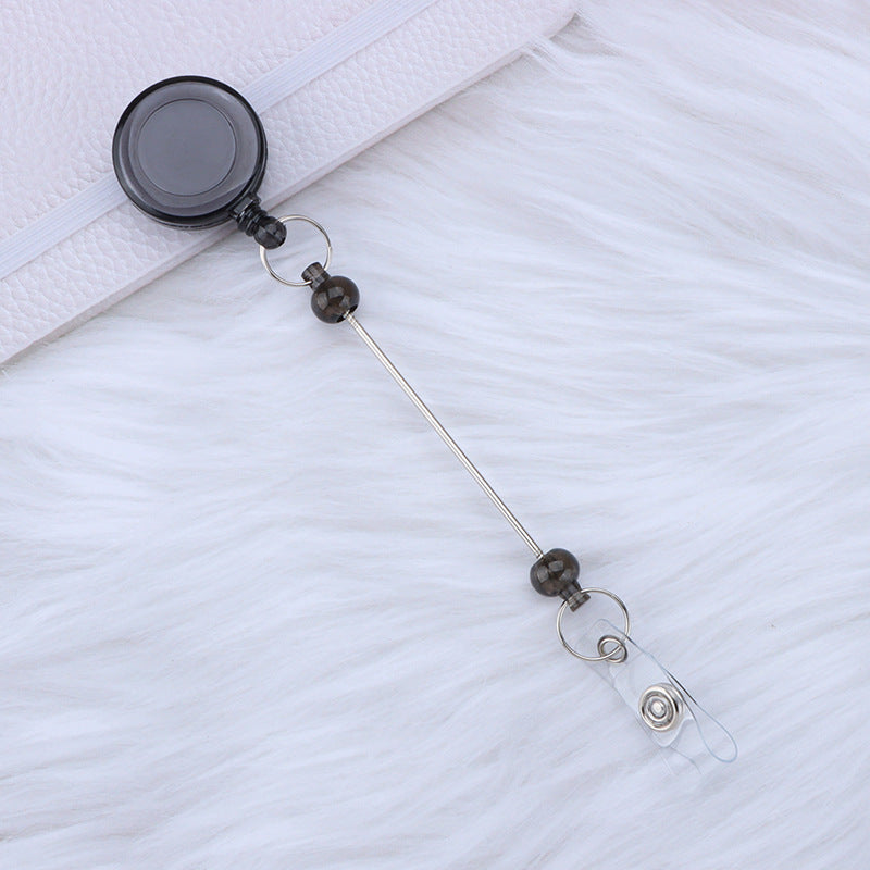 Beadable and Retractable Card Sleeve Holder