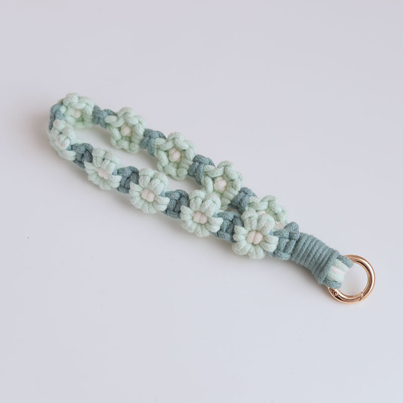 Cute Flower Macrame Keychain