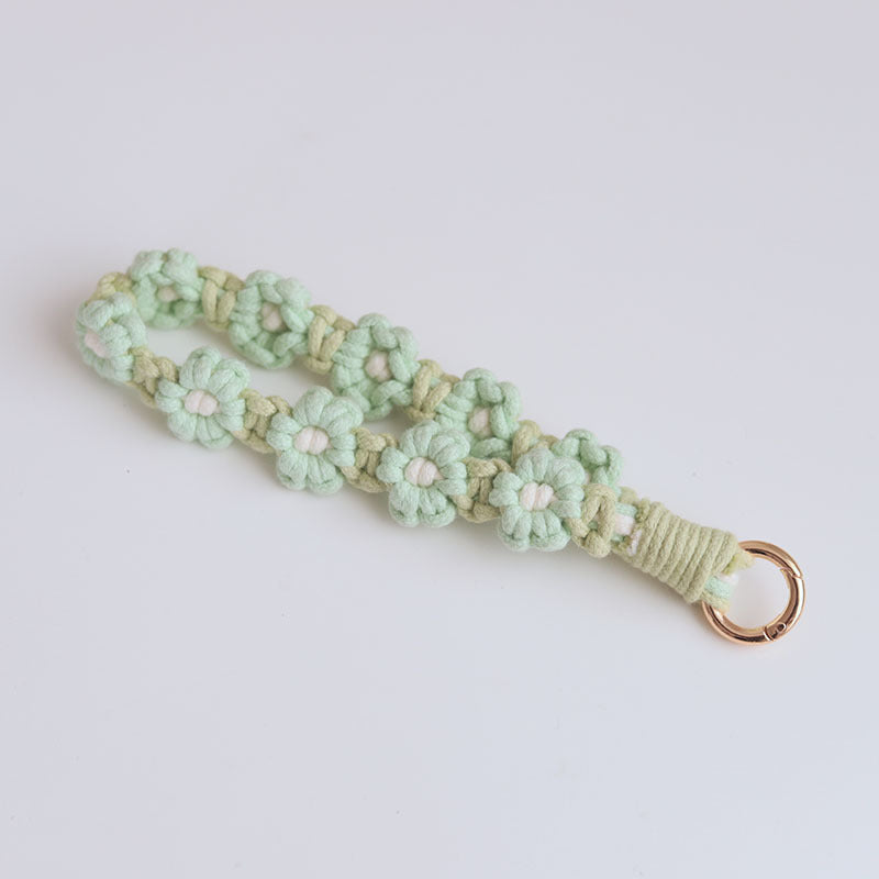 Cute Flower Macrame Keychain