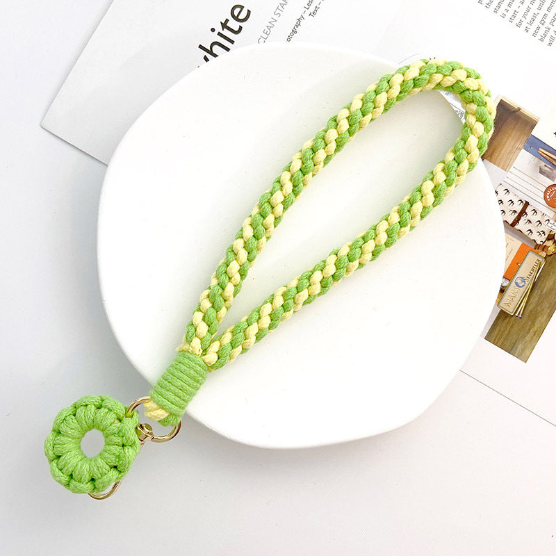 Macrame Spiral Flower Keychain