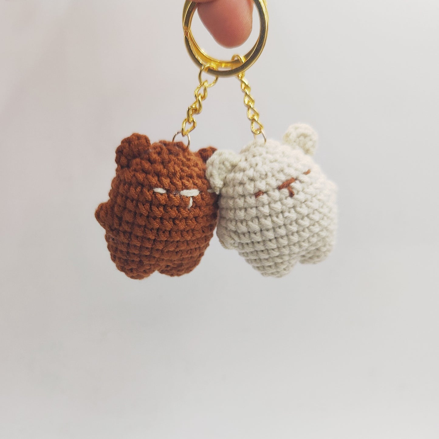 Cute Woven Bear Keychain