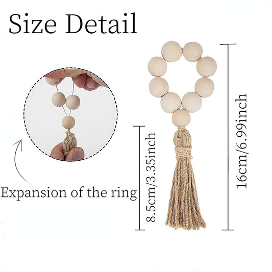 Handmade Home Wooden Bead Decorative String