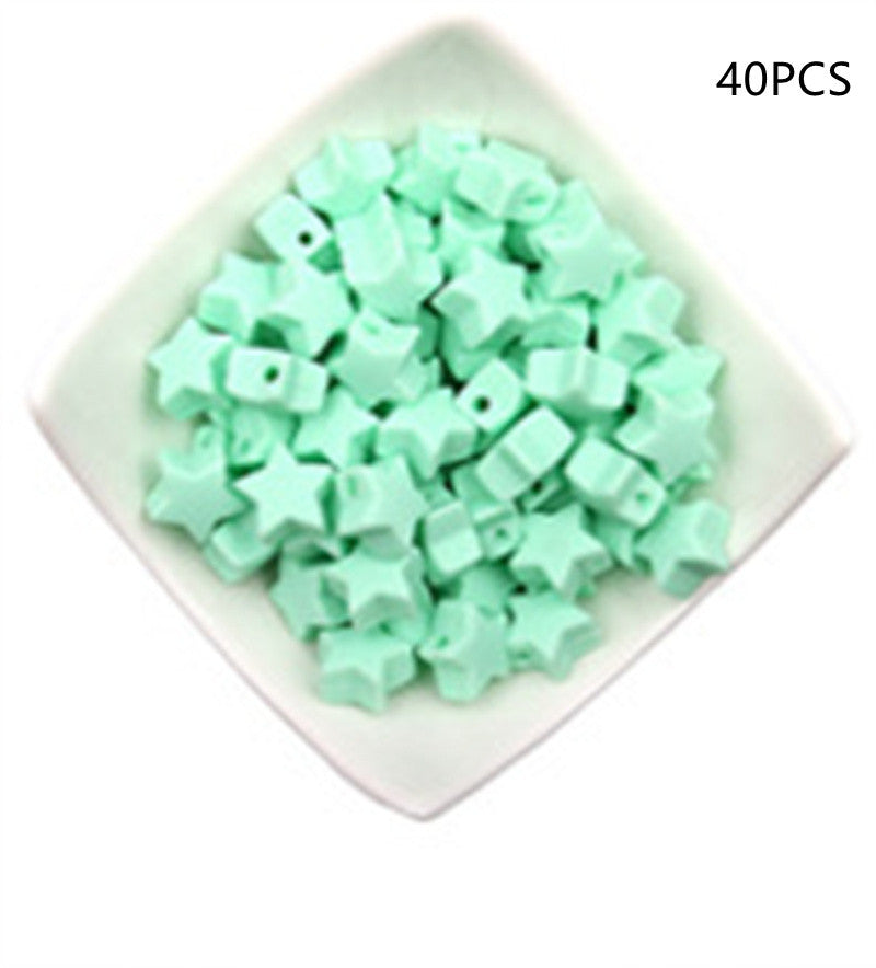 Star Shaped Silicone Focal Beads
