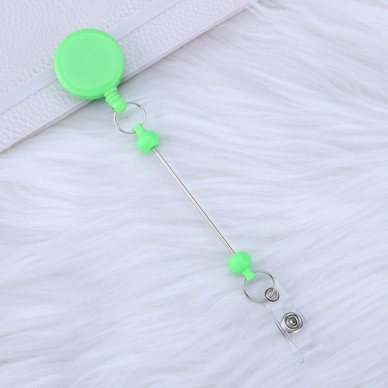 Beadable and Retractable Card Sleeve Holder