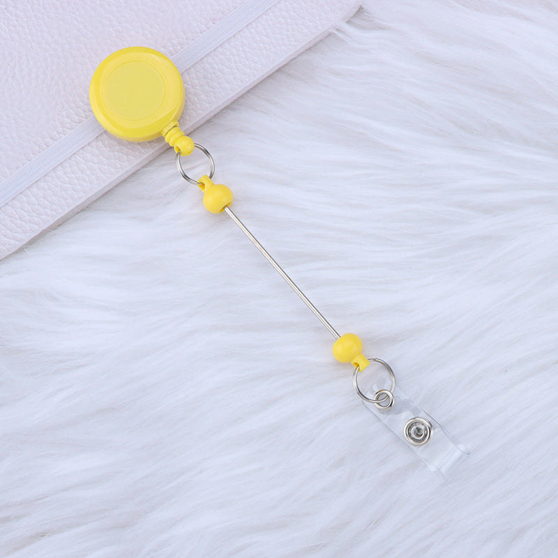 Beadable and Retractable Card Sleeve Holder