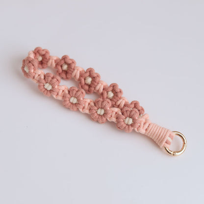 Cute Flower Macrame Keychain