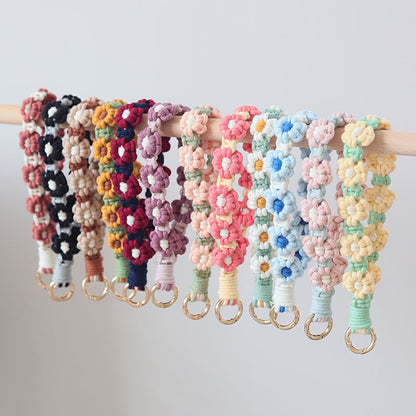 Cute Flower Macrame Keychain
