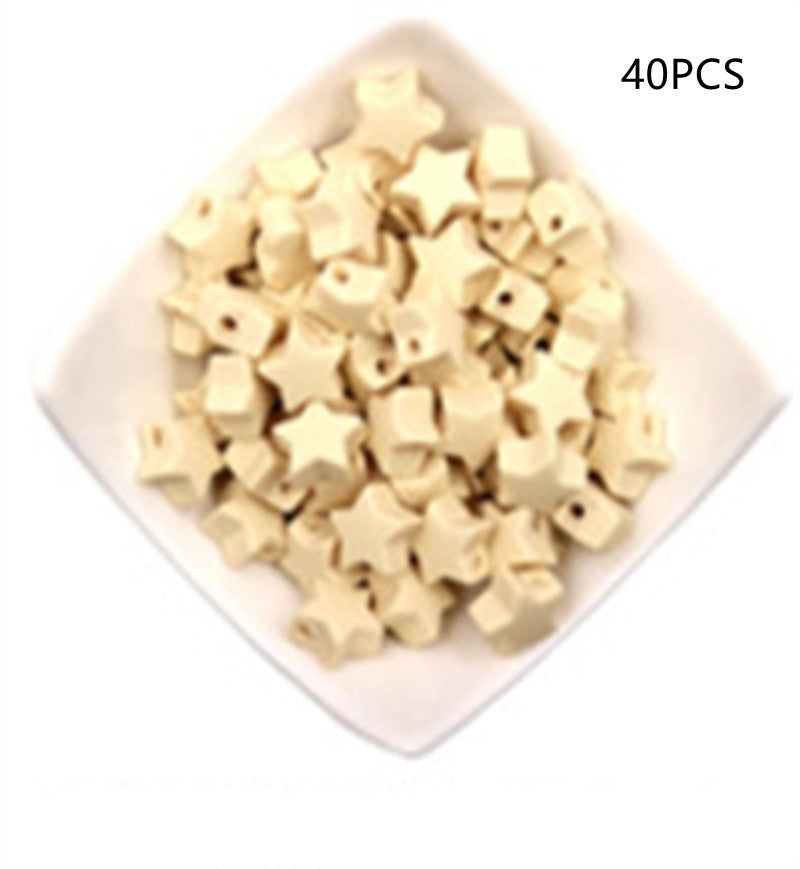 Star Shaped Silicone Focal Beads
