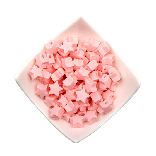 Star Shaped Silicone Focal Beads