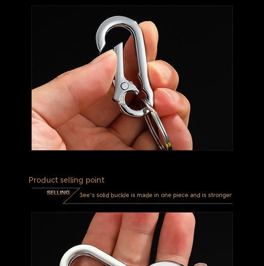 Simple Metal Carabiner Keychain