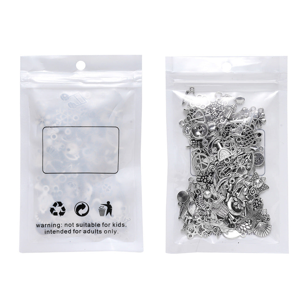 100 Assorted Silver Pendants