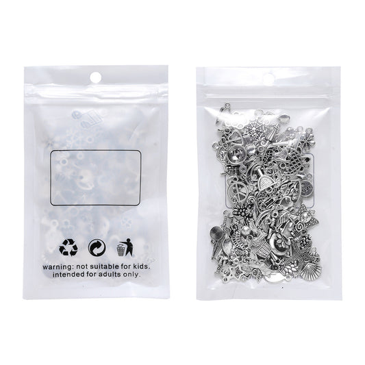 100 Assorted Silver Pendants