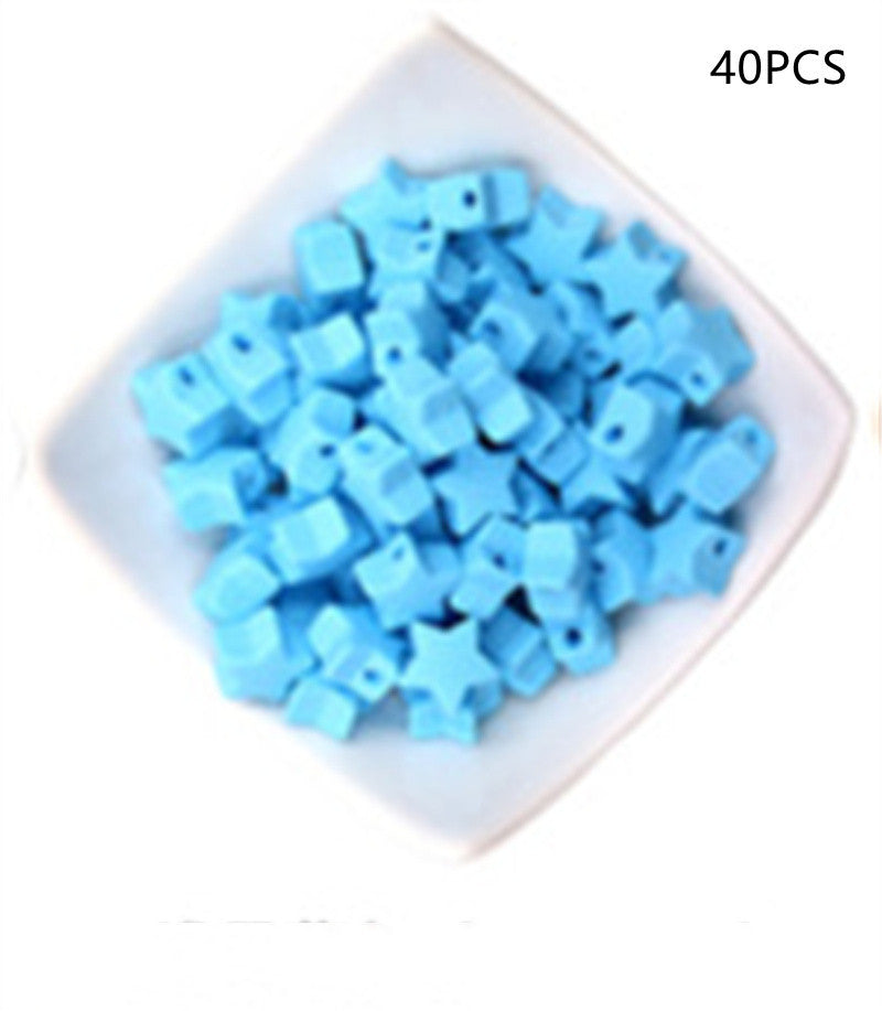Star Shaped Silicone Focal Beads