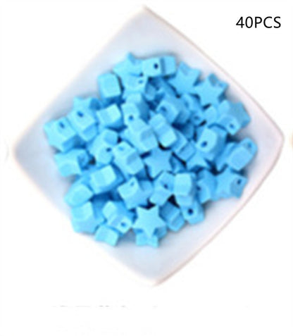 Star Shaped Silicone Focal Beads