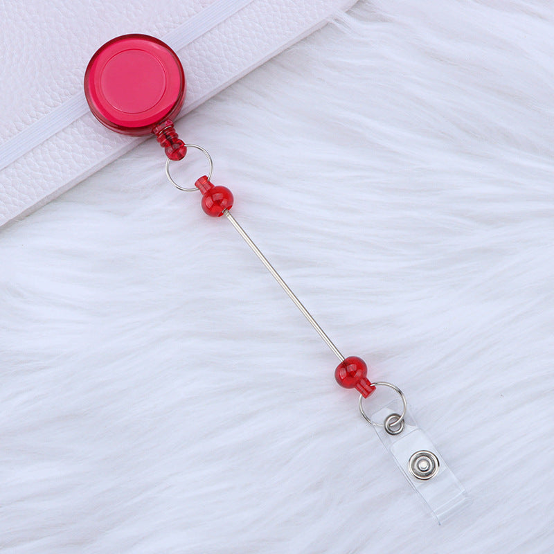 Beadable and Retractable Card Sleeve Holder