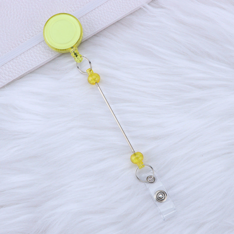 Beadable and Retractable Card Sleeve Holder