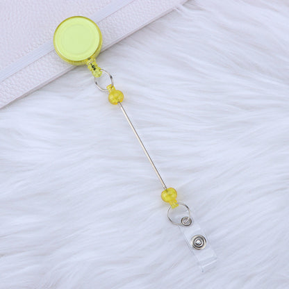 Beadable and Retractable Card Sleeve Holder