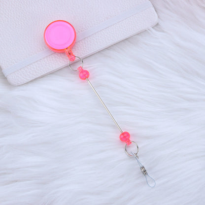 Beadable and Retractable Card Sleeve Holder