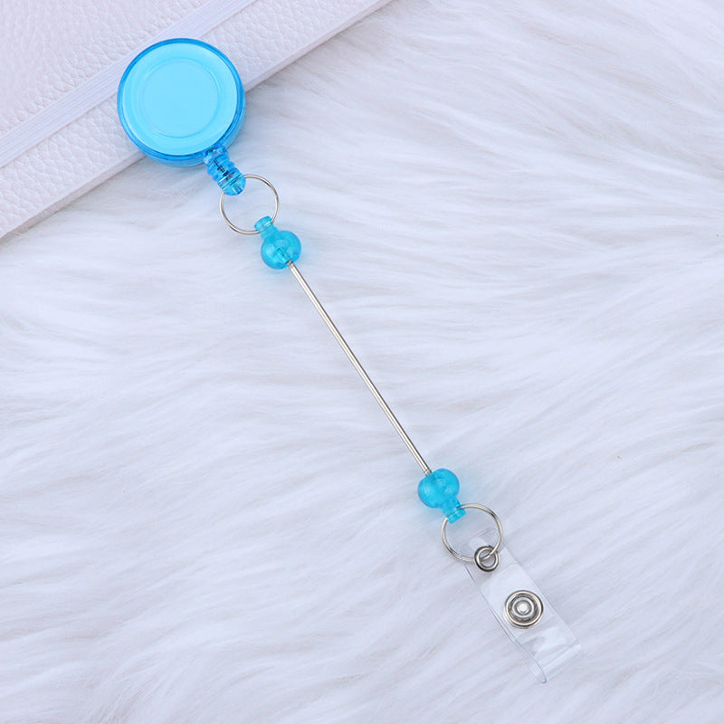 Beadable and Retractable Card Sleeve Holder