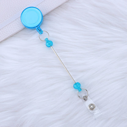 Beadable and Retractable Card Sleeve Holder