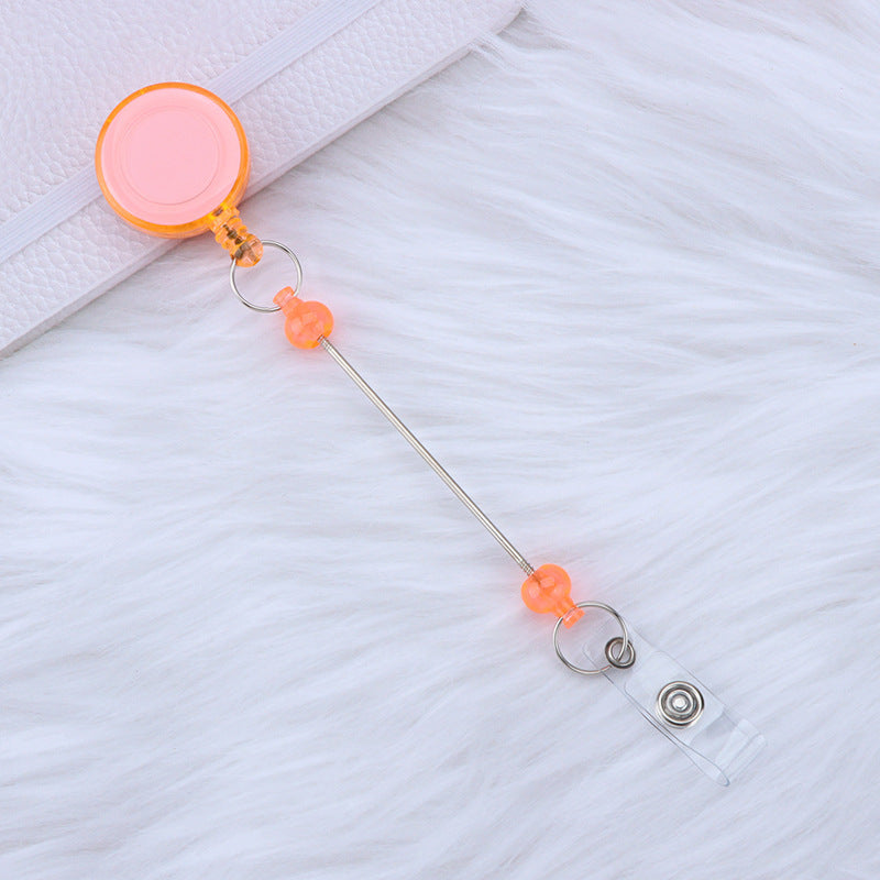 Beadable and Retractable Card Sleeve Holder