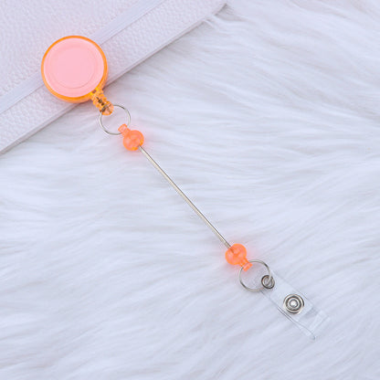 Beadable and Retractable Card Sleeve Holder