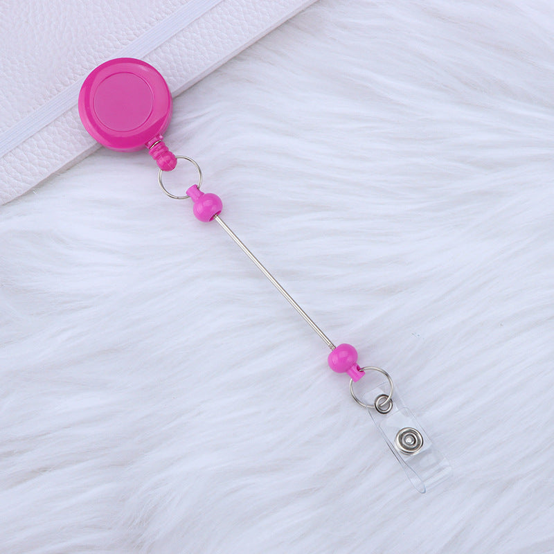 Beadable and Retractable Card Sleeve Holder