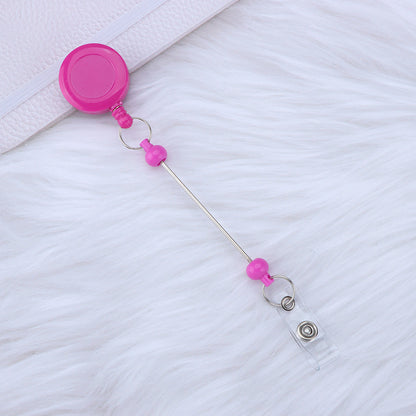 Beadable and Retractable Card Sleeve Holder
