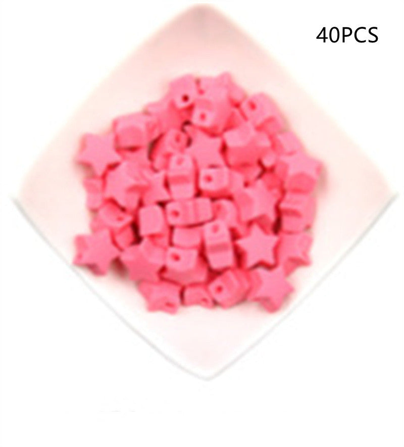 Star Shaped Silicone Focal Beads