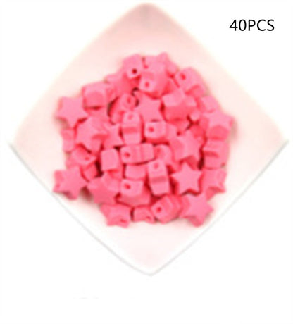 Star Shaped Silicone Focal Beads