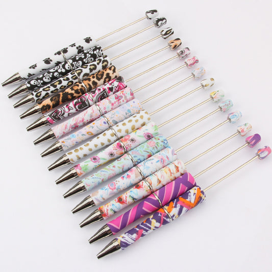 Printing Pattern Plastic Handmade Bead Pen