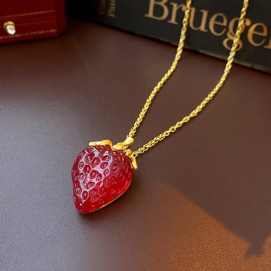 Strawberry Earrings or Necklace