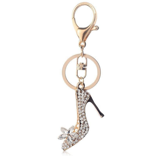Rhinestone High Heels Keychain