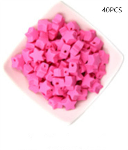 Star Shaped Silicone Focal Beads