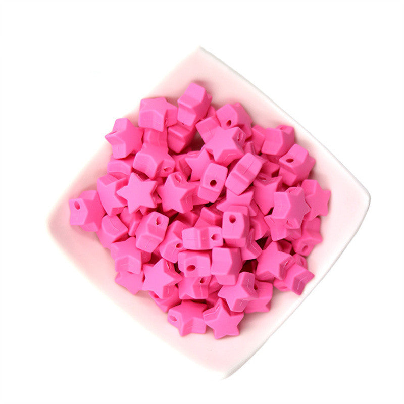Star Shaped Silicone Focal Beads