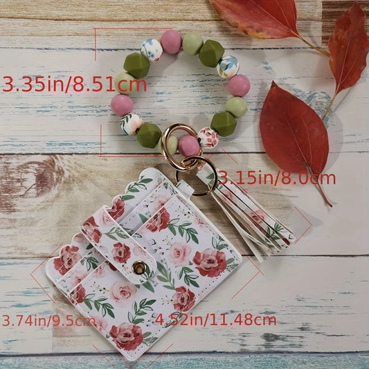 Assorted Print Silicone Wristlet with Wallet