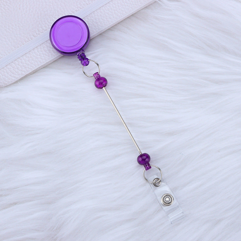 Beadable and Retractable Card Sleeve Holder