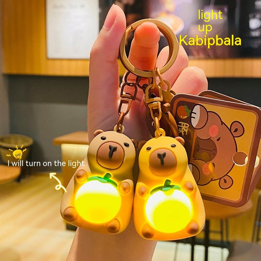 Light-Up Capybara Keychain